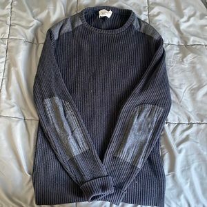 Utility surplus gray sweater soft material large
